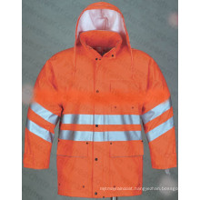 Durable Waterproof PU Rain Jacket